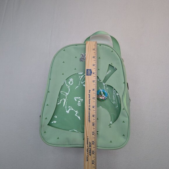 Bioworld Animal Crossing Leaf Ita Mini Backpack with Removable Pin Green main image 4